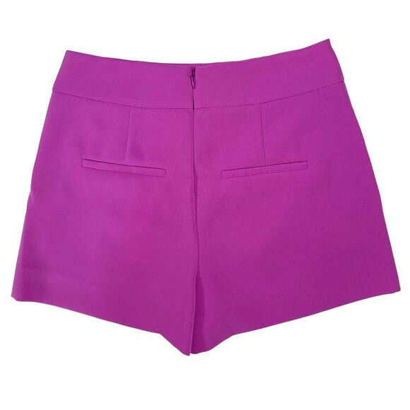VERONICA BEARD Kimm Sailor Waist Shorts in Magenta - Picture 2 of 5